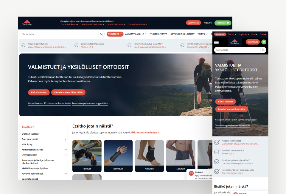 Turun Tukikohta nettisivut