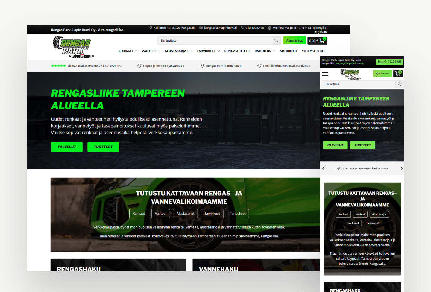Rengasparkin nettisivut